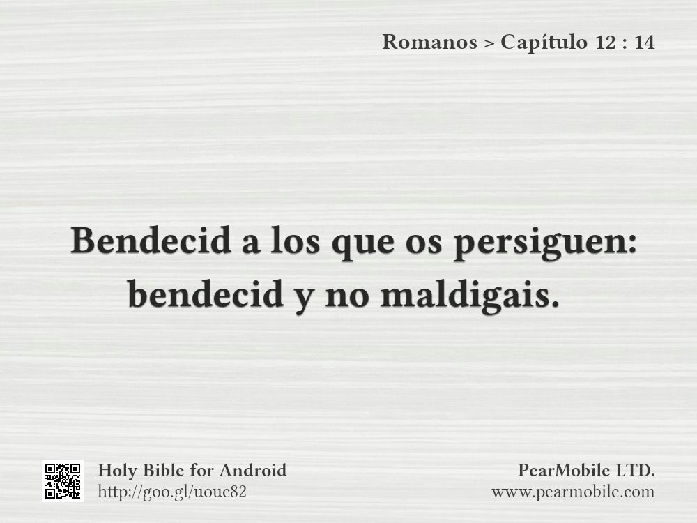 Romanos, Capítulo 12:14
